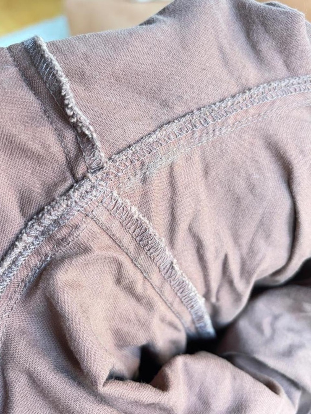 Low Rise Brown Capris Cotton 4 - Picture 4 of 4